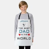 Adam der beste Vater der Welt weiß Schürze (Getragen)