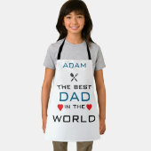 Adam der beste Vater der Welt weiß Schürze (Insitu)
