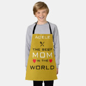 Adam die beste Mutter der Welt Gold Schürze (Getragen)
