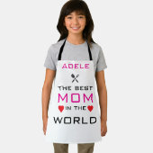 Adam die beste Mutter der Welt weiß Schürze (Insitu)