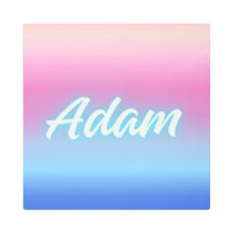 Adam – Dunkles minimalistisches Namenskonzept