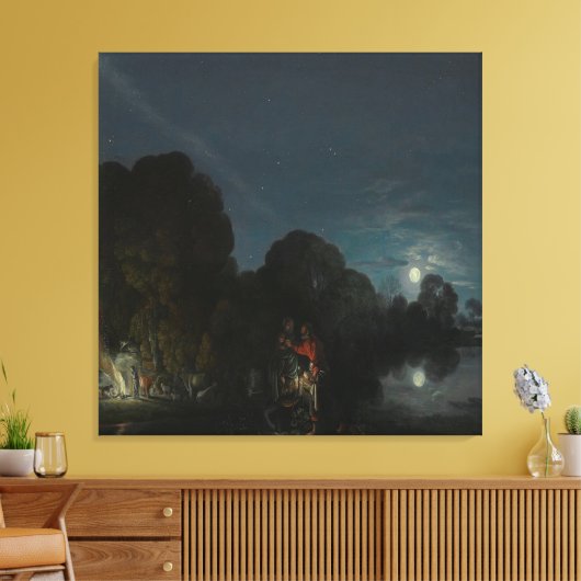 Adam Elsheimer Die Erholung über den Flug nach Ägy Leinwanddruck (Insitu (Wohnzimmer))