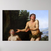 Adam & eve - Baum mitten im Garten Poster (Vorne)