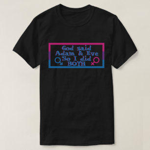 Adam & Eve Bisexuellen-Stolz T-Shirt