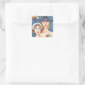 ADAM & EVE PILGRIMS ERNTEDANK STICKER SHEET Squ (Tasche)