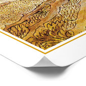 Adam, Eve & Serpent im Garten von Eden von Blake Poster (Ecke)