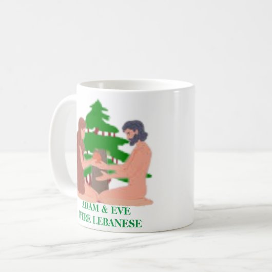 Adam & Eve waren libanesische Tasse (Vorderseite Links)