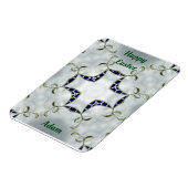ADAM ~ Green and Blue Oaster ~ Kartenmagnet ~ Magnet (Linke Seite)