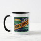 Adam-Hood Apple Crate LabelHood River, OR Tasse (Links)