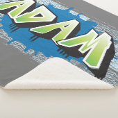 Adam Ihr Name Graffiti Brick Wall stilisiert Sherpadecke (3/4)