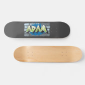 Adam Ihr Name Graffiti Brick Wall stilisiert Skateboard (Horizontal)