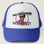 Adam-Junggeselle-Party-Hut Truckerkappe (Vorderseite)