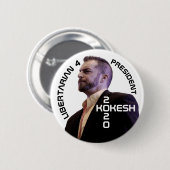 Adam Kokesh für Präsidenten 2020 Button (Vorne & Hinten)