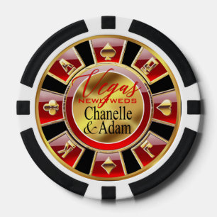 Adam Las Vegas Casino Rotes Gold Pokerchips