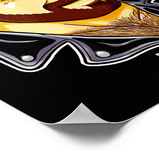 Adam Likes Leather Hat  Poster (Ecke)