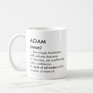 Adam Name, Bearbeitbarer Name, Benutzerdefinierter Kaffeetasse