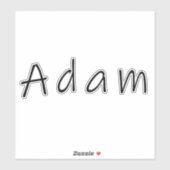 Adam name, für Adam Aufkleber (Blatt)