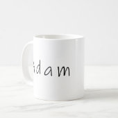 Adam name, für Adam Kaffeetasse (Vorderseite Links)