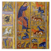 ADAM NAMING TIERE, MEDIEVAL BESTIARY, HÄNDER,LIONE FLIESE (Vorderseite)