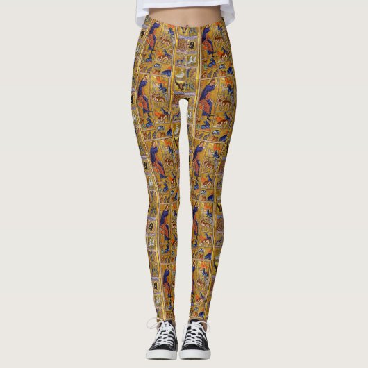 ADAM NAMING TIERE, MEDIEVAL BESTIARY, HÄNDER,LIONE LEGGINGS (Vorderseite)