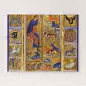ADAM NAMING TIERE, MEDIEVAL BESTIARY, HÄNDER,LIONE PUZZLE (Horizontal)