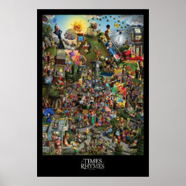 Adam Parsons ART - Zeiten der Rhymes - Poster