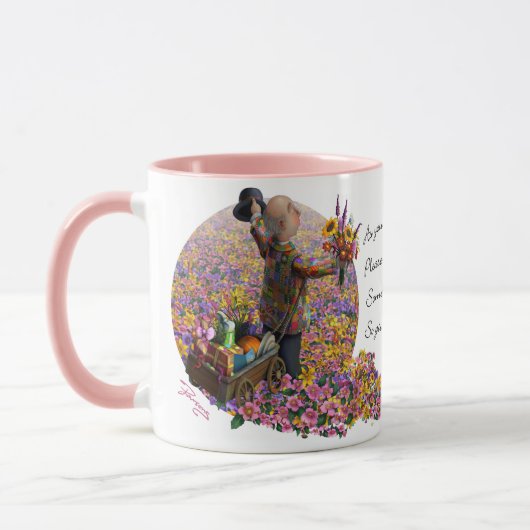 Adam-Pastoren KUNST Zeiten der Reim-Geschenke Tasse (Links)