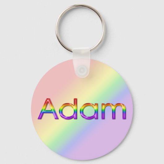 Adam - Regenbogen - Schlüsselanhänger - 003 (Vorderseite)