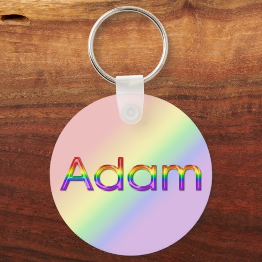 Adam - Regenbogen - Schlüsselanhänger - 003 (Vorderseite)