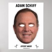 ADAM SCHIFF Halloween Mask Poster (Vorne)