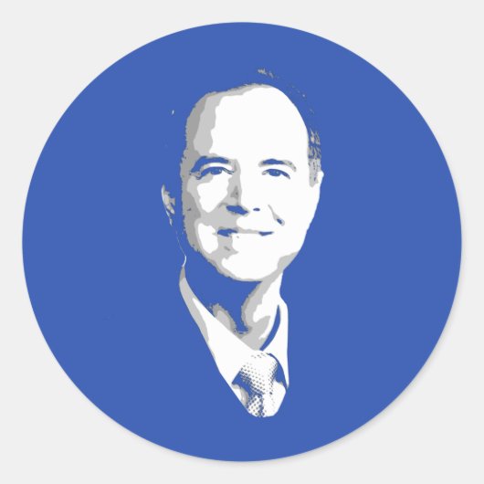 ADAM SCHIFF RUNDER AUFKLEBER (Vorderseite)