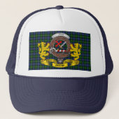 Adam Scottish Tartan & Abzeichen Trucker Hat Truckerkappe (Vorderseite)