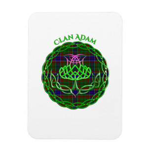 Adam Scottish Tartan Celtic Thistle Magnet