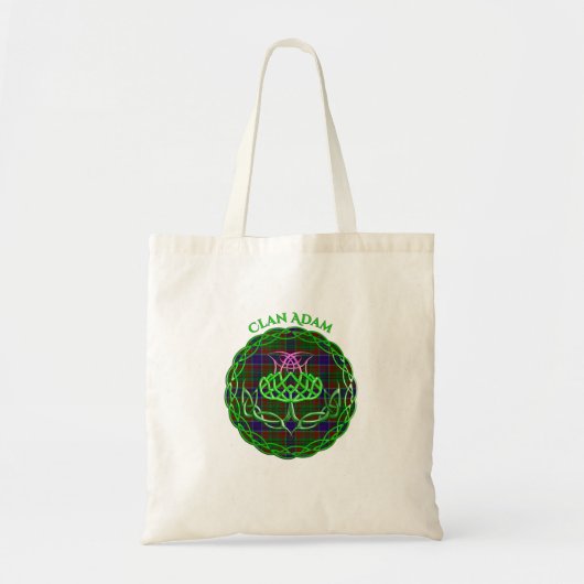 Adam Scottish Tartan Celtic Thistle Tragetasche (Vorne)