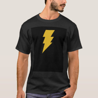 Adam Shazam Black Graphic T - Shirt