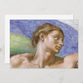 Adam, Sixtinische Kapelle von Michelangelo Dankeskarte (Vorne/Hinten)