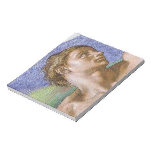 Adam, Sixtinische Kapelle von Michelangelo Notizblock (Rotiert)