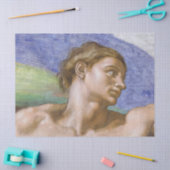 Adam, Sixtinische Kapelle von Michelangelo Seidenpapier (Basteln)
