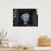 Adam - Skulptur am Rudolf Hausner Grab Poster (Küche)