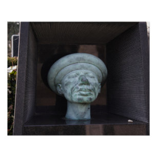 Adam - Skulptur auf Rudolf Hausners Grab Poster