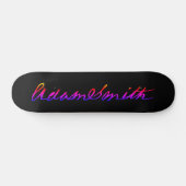 Adam Smith Neon Signatur Skateboard (Horizontal)