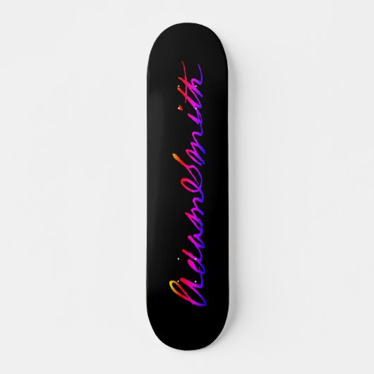 Adam Smith Neon Signatur Skateboard (Vorne)