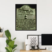 Adam-Smith Poster (Heimbüro)