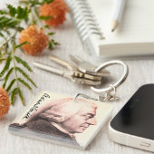 Adam Smith Profil/ Signatur Schlüsselanhänger (Vorderseite rechts)