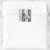 Adam Smith Quadratischer Aufkleber (Tasche)