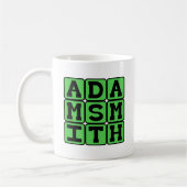 Adam Smith, schottischer Philosoph Kaffeetasse (Links)