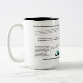 Adam-Smith Zitate Zweifarbige Tasse (Links)