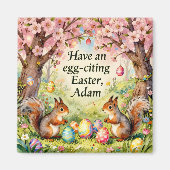 ADAM ~ Squirrels collecting Easter Eggs ~  Magnet (Vorne)