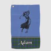 Adam Tartan Golf Towel Ihre Golfhandtuch (Vorderseite)