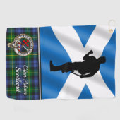 Adam Tartan Personalisiertes Golfhandtuch Sein (Horizontal)